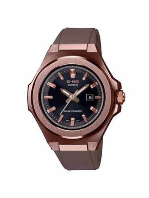 CASIO G-MS นาฬิกาข้อมือ นาฬิกากันน้ำ นาฬิกาของแท้ ประกันศูนย์ CMG 1 ปี รุ่น MSG-S500G-5A นาฬิกาสีน้ำตาล