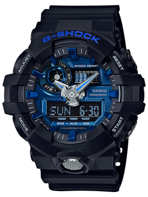 CASIO G-SHOCK นาฬิกาข้อมือ นาฬิกากันน้ำ นาฬิกาของแท้ ประกันศูนย์ CMG 1 ปี รุ่น GA-710-1A2 นาฬิกาสีดำ