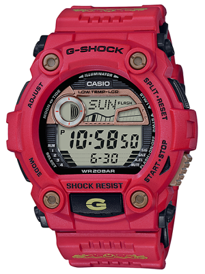 CASIO G-SHOCK นาฬิกาข้อมือ นาฬิกากันน้ำ นาฬิกาของแท้ ประกันศูนย์ CMG 1 ปี รุ่น G-7900SLG-4D นาฬิกาสีแดง
