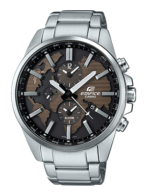 CASIO EDIFICE นาฬิกาข้อมือ นาฬิกากันน้ำ นาฬิกาของแท้ ประกันศูนย์ CMG 1 ปี รุ่น ETD-300D-5A นาฬิกาสีเงิน
