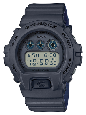 CASIO G-SHOCK นาฬิกาข้อมือ นาฬิกากันน้ำ นาฬิกาของแท้ ประกันศูนย์ CMG 1 ปี รุ่น DW-6900LU-8D นาฬิกาสีเทา