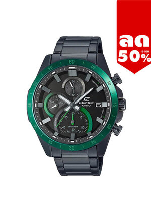 CASIO นาฬิกาคาสิโอ นาฬิกาข้อมือ นาฬิกากันน้ำ นาฬิกาของแท้ ประกันศูนย์ CMG 1 ปี รุ่น EFR-571DC-1A นาฬิกาสีดำ