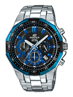 CASIO EDIFICE นาฬิกาข้อมือ นาฬิกากันน้ำ นาฬิกาของแท้ ประกันศูนย์ CMG 1 ปี รุ่น EFR-554D-1A2 นาฬิกาสีเงิน