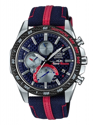 CASIO EDIFICE นาฬิกาข้อมือ นาฬิกากันน้ำ นาฬิกาของแท้ ประกันศูนย์ CMG 1 ปี รุ่น EQB-1000TR-2A นาฬิกาสีน้ำเงิน