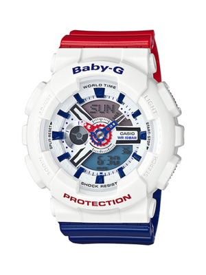 CASIO BABY-G นาฬิกาข้อมือ นาฬิกากันน้ำ นาฬิกาของแท้ ประกันศูนย์ CMG 1 ปี รุ่น BA-110TR-7A นาฬิกาสีขาว