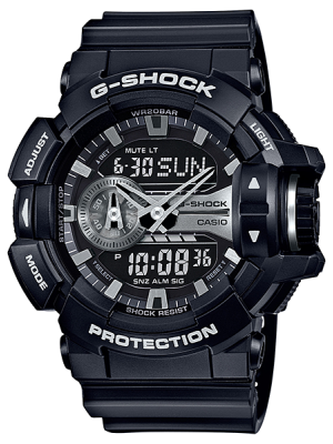 CASIO G-SHOCK นาฬิกาข้อมือ นาฬิกากันน้ำ นาฬิกาของแท้ ประกันศูนย์ CMG 1 ปี รุ่น GA-400GB-1A นาฬิกาสีดำ
