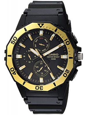 CASIO นาฬิกาคาสิโอ นาฬิกาข้อมือ นาฬิกากันน้ำ นาฬิกาของแท้ ประกันศูนย์ CMG 1 ปี รุ่น MRW-400H-9A นาฬิกาสีดำ