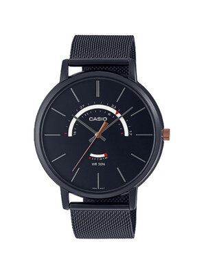 CASIO นาฬิกาคาสิโอ นาฬิกาข้อมือ นาฬิกากันน้ำ นาฬิกาของแท้ ประกันศูนย์ CMG 1 ปี รุ่น MTP-B105MB-1A นาฬิกาสีดำ