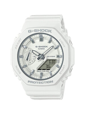 CASIO MID YEAR SALE G-SHOCK นาฬิกาข้อมือ นาฬิกากันน้ำ นาฬิกาของแท้ ประกันศูนย์ CMG 1 ปี รุ่น GMA-S2100-7A นาฬิกาสีขาว