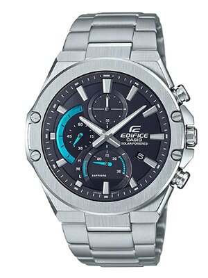 CASIO EDIFICE นาฬิกาข้อมือ นาฬิกากันน้ำ นาฬิกาของแท้ ประกันศูนย์ CMG 1 ปี รุ่น EFS-S560D-1A นาฬิกาสีเงิน