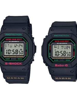 CASIO LOVESET นาฬิกาข้อมือ นาฬิกากันน้ำ นาฬิกาของแท้ ประกันศูนย์ CMG 1 ปี รุ่น LOV-19B-1 นาฬิกาสีดำ