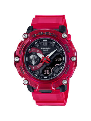 CASIO G-SHOCK นาฬิกาข้อมือ นาฬิกากันน้ำ นาฬิกาของแท้ ประกันศูนย์ CMG 1 ปี รุ่น GA-2200SKL-4A นาฬิกาสีแดง