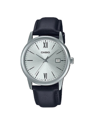 CASIO นาฬิกาคาสิโอ นาฬิกาข้อมือ นาฬิกากันน้ำ นาฬิกาของแท้ ประกันศูนย์ CMG 1 ปี รุ่น MTP-V002L-7B3 นาฬิกาดำ