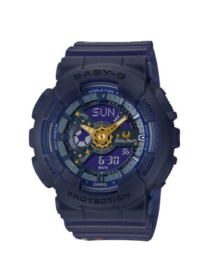 CASIO BABY-G นาฬิกาข้อมือ นาฬิกากันน้ำ นาฬิกาของแท้ ประกันศูนย์ CMG 1 ปี รุ่น BA-110XSM-2A นาฬิกาสีน้ำเงิน