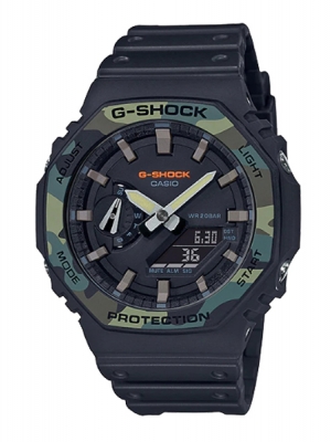 CASIO G-SHOCK นาฬิกาข้อมือ นาฬิกากันน้ำ นาฬิกาของแท้ ประกันศูนย์ CMG 1 ปี รุ่น GA-2100SU-1A นาฬิกาสีดำ