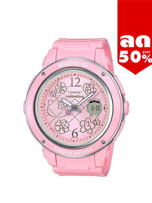 CASIO BABY-G นาฬิกาข้อมือ นาฬิกากันน้ำ นาฬิกาของแท้ ประกันศูนย์ CMG 1 ปี รุ่น BGA-150KT-4B นาฬิกาสีชมพู