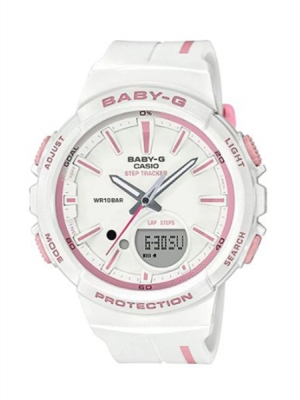 CASIO BABY-G นาฬิกาข้อมือ นาฬิกากันน้ำ นาฬิกาของแท้ ประกันศูนย์ CMG 1 ปี รุ่น BGS-100RT-7A นาฬิกาสีขาว