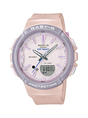 CASIO BABY-G นาฬิกาข้อมือ นาฬิกากันน้ำ นาฬิกาของแท้ ประกันศูนย์ CMG 1 ปี รุ่น BGS-100SC-4A นาฬิกาสีชมพู