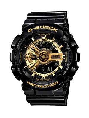 CASIO G-SHOCK นาฬิกาข้อมือ นาฬิกากันน้ำ นาฬิกาของแท้ ประกันศูนย์ CMG 1 ปี รุ่น GA-110GB-1A นาฬิกาสีดำ