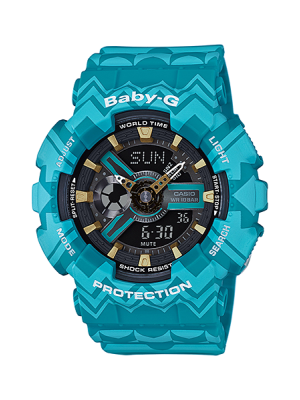 CASIO BABY-G นาฬิกาข้อมือ นาฬิกากันน้ำ นาฬิกาของแท้ ประกันศูนย์ CMG 1 ปี รุ่น BA-110TP-2A นาฬิกาสีเขียว