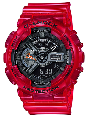 CASIO G-SHOCK นาฬิกา CASIO G-SHOCK รุ่น GA-110CR-4A ของแท้ประกันศูนย์ CMG 1ปี GA-110CR-4A นาฬิกาสีแดง