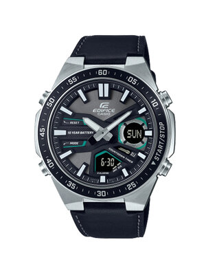 CASIO EDIFICE นาฬิกาข้อมือ นาฬิกากันน้ำ นาฬิกาของแท้ ประกันศูนย์ CMG 1 ปี รุ่น EFV-C110L-1A นาฬิกาสีดำ