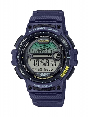 CASIO นาฬิกาคาสิโอ นาฬิกาข้อมือ นาฬิกากันน้ำ นาฬิกาของแท้ ประกันศูนย์ CMG 1 ปี รุ่น WS-1200H-2A นาฬิกาสีน้ำเงิน