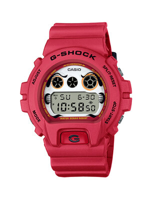 CASIO G-SHOCK นาฬิกาข้อมือ นาฬิกากันน้ำ นาฬิกาของแท้ ประกันศูนย์ CMG 1 ปี รุ่น DW-6900DA-4D นาฬิกาสีแดง