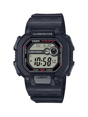 CASIO นาฬิกาคาสิโอ นาฬิกาข้อมือ นาฬิกากันน้ำ นาฬิกาของแท้ ประกันศูนย์ CMG 1 ปี รุ่น W-737H-1A นาฬิกาสีดำ