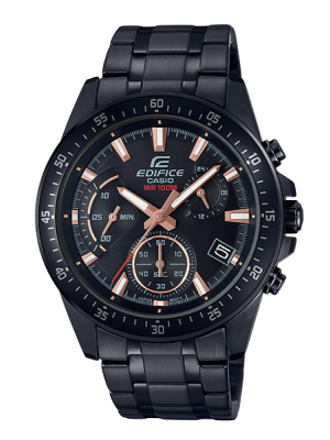 CASIO EDIFICE นาฬิกาข้อมือ นาฬิกากันน้ำ นาฬิกาของแท้ ประกันศูนย์ CMG 1 ปี รุ่น EFV-540DC-1B นาฬิกาสีดำ