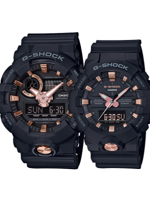 CASIO G-SHOCK นาฬิกาข้อมือ นาฬิกากันน้ำ นาฬิกาของแท้ ประกันศูนย์ CMG 1 ปี รุ่น GA-710B-1A4 / GA-810B-1A4 นาฬิกาสีดำ
