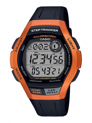 CASIO นาฬิกาคาสิโอ นาฬิกาข้อมือ นาฬิกากันน้ำ นาฬิกาของแท้ ประกันศูนย์ CMG 1 ปี รุ่น WS-2000H-4A นาฬิกาสีส้ม