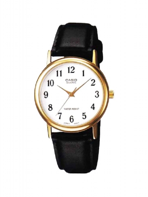 CASIO นาฬิกาคาสิโอ นาฬิกาข้อมือ นาฬิกากันน้ำ นาฬิกาของแท้ ประกันศูนย์ CMG 1 ปี รุ่น LTP-1095Q-7A นาฬิกาสีดำ