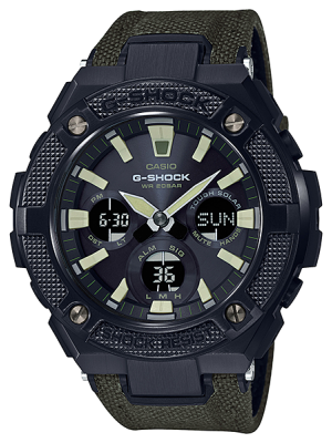 CASIO G-SHOCK นาฬิกาข้อมือ นาฬิกากันน้ำ นาฬิกาของแท้ ประกันศูนย์ CMG 1 ปี รุ่น GST-S130BC-1A3 นาฬิกาสีดำ