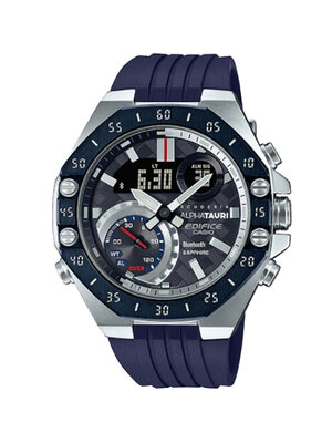 CASIO EDIFICE นาฬิกาข้อมือ นาฬิกากันน้ำ นาฬิกาของแท้ ประกันศูนย์ CMG 1 ปี รุ่น ECB-10AT-1A นาฬิกาสีดำ