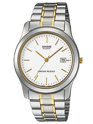 CASIO นาฬิกาคาสิโอ นาฬิกาข้อมือ นาฬิกากันน้ำ นาฬิกาของแท้ ประกันศูนย์ CMG 1 ปี รุ่น MTP-1141G-7A นาฬิกาสีเงิน