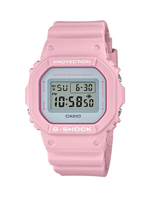 CASIO MID YEAR SALE G-SHOCK พร้อมส่ง นาฬิกาข้อมือ นาฬิกากันน้ำ นาฬิกาของแท้ ประกันศูนย์ CMG 1 ปี รุ่น DW-5600SC-4D นาฬิกาสีชมพู