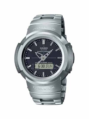 CASIO G-SHOCK นาฬิกาข้อมือ นาฬิกากันน้ำ นาฬิกาของแท้ ประกันศูนย์ CMG 1 ปี รุ่น AWM-500D-1A นาฬิกาสีเงิน