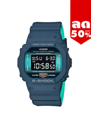 CASIO G-SHOCK G-SHOCK นาฬิกาข้อมือ นาฬิกากันน้ำ นาฬิกาของแท้ ประกันศูนย์ CMG 1 ปี รุ่น DW-5600CC-2D นาฬิกาสีฟ้า