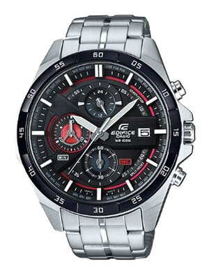 CASIO EDIFICE นาฬิกาข้อมือ นาฬิกากันน้ำ นาฬิกาของแท้ ประกันศูนย์ CMG 1 ปี รุ่น EFR-556DB-1A นาฬิกาสีเงิน