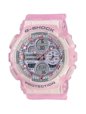 CASIO G-SHOCK MID YEAR SALE G-SHOCK นาฬิกาข้อมือ นาฬิกากันน้ำ นาฬิกาของแท้ ประกันศูนย์ CMG 1 ปี รุ่น GMA-S140NP-4A นาฬิกาสีชมพู