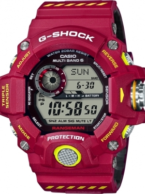 CASIO G-SHOCK นาฬิกาข้อมือ นาฬิกากันน้ำ นาฬิกาของแท้ ประกันศูนย์ CMG 1 ปี รุ่น GW-9400FSD-4 นาฬิกาสีแดง