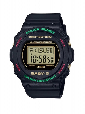CASIO BABY-G นาฬิกาข้อมือ นาฬิกากันน้ำ นาฬิกาของแท้ ประกันศูนย์ CMG 1 ปี รุ่น BGD-570TH-1D นาฬิกาสีดำ