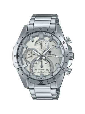 CASIO EDIFICE นาฬิกาข้อมือ นาฬิกากันน้ำ นาฬิกาของแท้ ประกันศูนย์ CMG 1 ปี รุ่น EFR-571MD-8A นาฬิกาสีเงิน