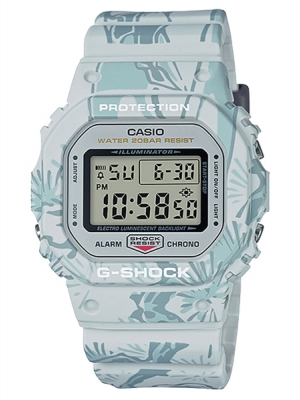 CASIO G-SHOCK นาฬิกาข้อมือ นาฬิกากันน้ำ นาฬิกาของแท้ ประกันศูนย์ CMG 1 ปี รุ่น DW-5600SLG-7D นาฬิกาสีขาว