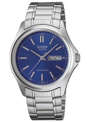 CASIO นาฬิกาคาสิโอ นาฬิกาข้อมือ นาฬิกากันน้ำ นาฬิกาของแท้ ประกันศูนย์ CMG 1 ปี รุ่น MTP-1239D-2A นาฬิกาสีเงิน