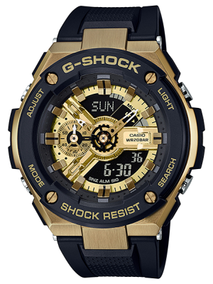 CASIO G-SHOCK นาฬิกาข้อมือ นาฬิกากันน้ำ นาฬิกาของแท้ ประกันศูนย์ CMG 1 ปี รุ่น GST-400G-1A9 นาฬิกาสีดำ