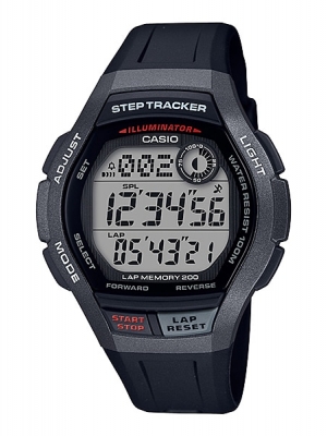 CASIO นาฬิกาคาสิโอ นาฬิกาข้อมือ นาฬิกากันน้ำ นาฬิกาของแท้ ประกันศูนย์ CMG 1 ปี รุ่น WS-2000H-1A นาฬิกาสีดำ