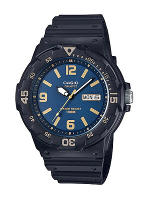 CASIO นาฬิกาคาสิโอ นาฬิกาข้อมือ นาฬิกากันน้ำ นาฬิกาของแท้ ประกันศูนย์ CMG 1 ปี รุ่น MRW-200H-2B3 นาฬิกาสีดำ