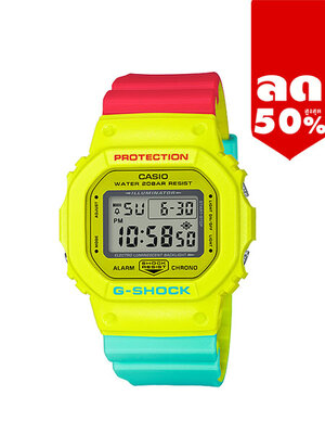 CASIO MID YEAR SALE G-SHOCK พร้อมส่ง นาฬิกาข้อมือ นาฬิกากันน้ำ นาฬิกาของแท้ ประกันศูนย์ CMG 1 ปี รุ่น DW-5600CMA-9D นาฬิกาสีเหลือง